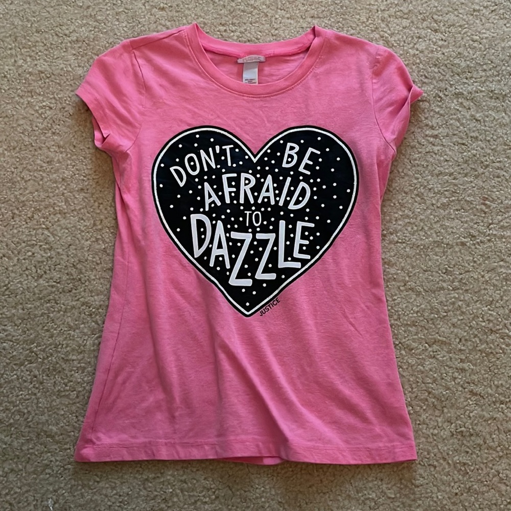 Justice Pink Short Sleeve